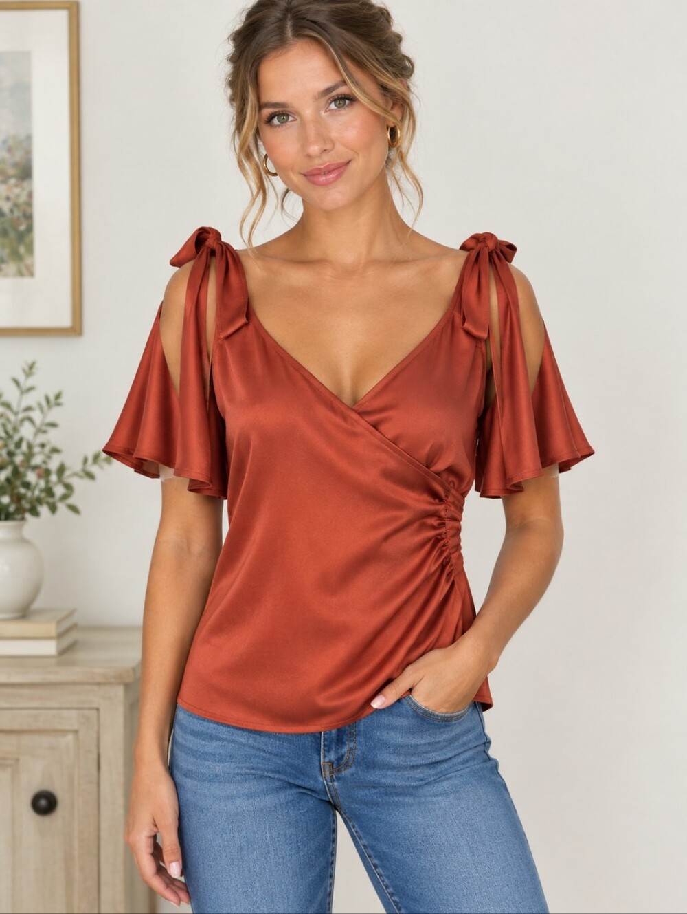 Soho Jeans NWT Cold Shoulder Top Size Medium